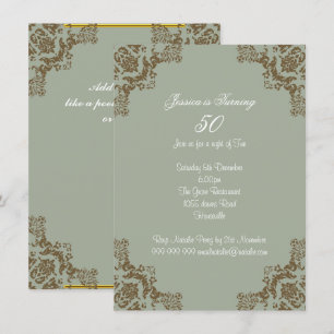 Invitation Art déco classique