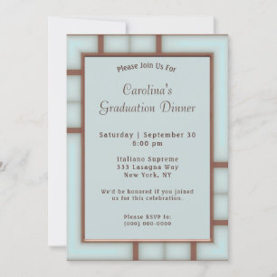 Invitation Art Deco Dinner Graduation