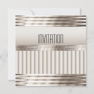 Invitation Art Déco Light Sepia