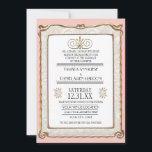 Invitation Art Déco Nouveau Gatsby Pink Gold Mariage élégant<br><div class="desc">"Art Déco Nouveau Gatsby Pink Gold Elegant Wedding Invitation Suite." Design et élégant,  intemporel et classique — Les styles Art Déco et Art Nouveau sont mélangés dans cette collection de mariage vintage moderne. Art and Graphics créé par Audrey Jeanne Roberts,  artiste et designer de renommée internationale,  copyright.</div>