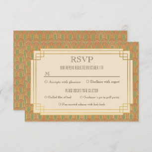 Invitation Art déco Vintage rsvp