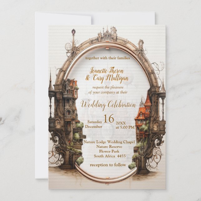 Invitation Art Fantastique Vintage (Devant)