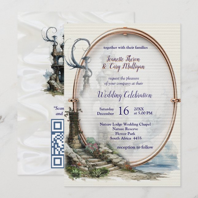 Invitation Art Fantastique Vintage (Devant / Derrière)