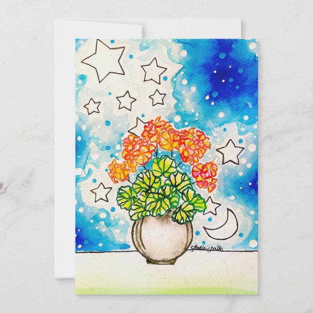 Invitation Art floral (Devant)