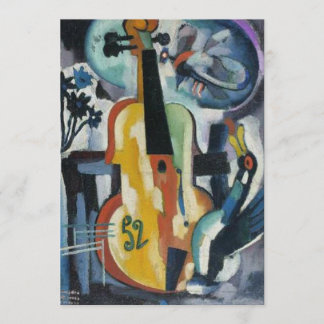 Invitation Art moderne de considérant de violon