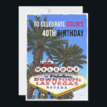 Invitation Art moderne Las Vegas moderne fête d'anniversaire<br><div class="desc">Pour ajouter un peu de soleil et une touche artistique brillante à votre occasion spéciale vegas. Tous les textes par défaut peuvent être entièrement customisés avec vos propres mots pour répondre à vos besoins, et vous pouvez également modifier les polices, les tailles, le placement de texte et les couleurs du...</div>