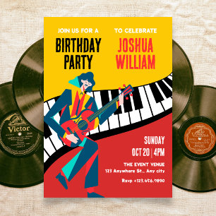 Invitation art musical