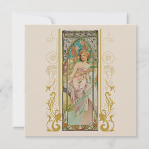 Invitation Art Nouveau Alphonse Mucha pour toute occasion
