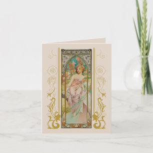 Invitation Art Nouveau Alphonse Mucha pour toute occasion