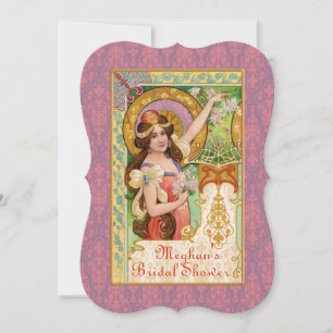 Invitation Art nouveau de printemps