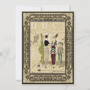 Invitation Art Nouveau Home Party Business Custom