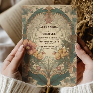 Invitation Art nouveau mariage de automne