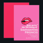 Invitation Art Pop Rose Chaud Anniversaire<br><div class="desc">Audacieuse invitation d'anniversaire pop art rose chaud. Parfait pour une soirée rétro super ! Customisez avec les détails du client.</div>