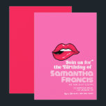 Invitation Art Pop Rose Chaud Anniversaire<br><div class="desc">Audacieuse invitation d'anniversaire pop art rose chaud. Parfait pour une soirée rétro super ! Customisez avec les détails du client.</div>