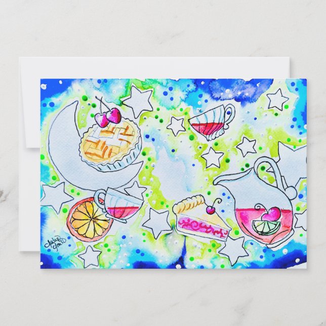 Invitation Art Punch aux Fruits (Devant)