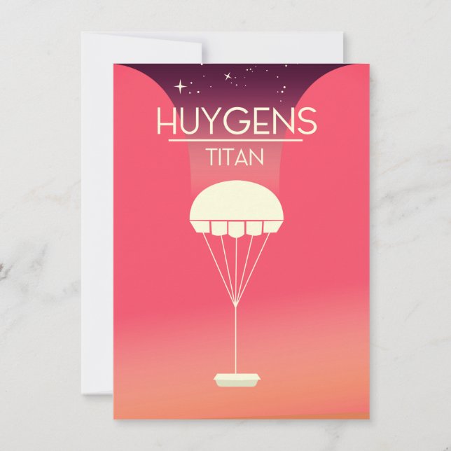 Invitation Art spatial de Huygens Titan (Dos)