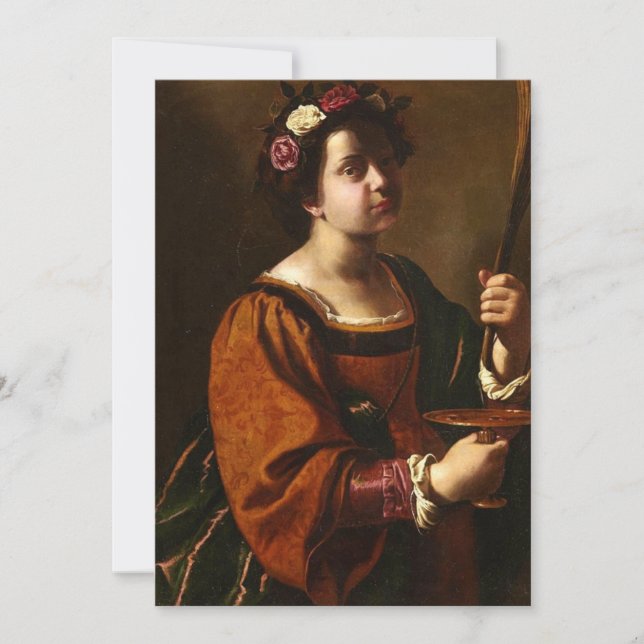 Invitation Artemisia Gentileschi - Saint Lucy (Devant)