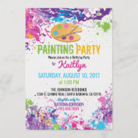 Artist Palette Peinture Splashes Anniversaire