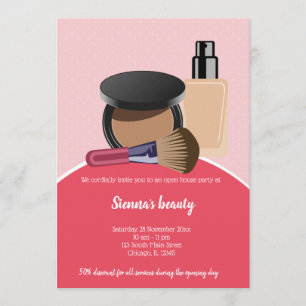 Invitation Artiste de maquillage