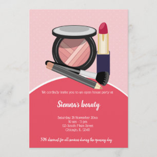 Invitation Artiste de maquillage