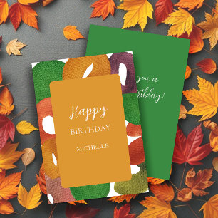 Invitation Artiste moderne Automne Colorful Motif Anniversair