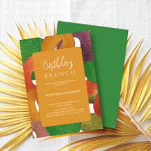 Artiste moderne Automne Colorful Motif Anniversair