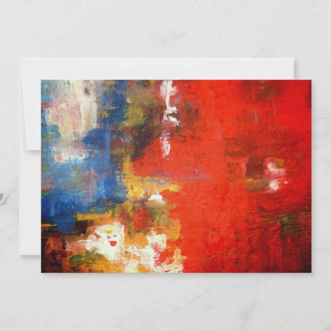 Invitation artistique Abstraite (Devant)