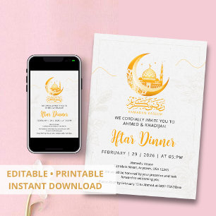 Invitation artistique pour Iftar au clair de lune