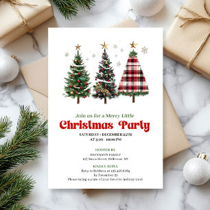 Invitation artistique pour un arbre de Noël avec l