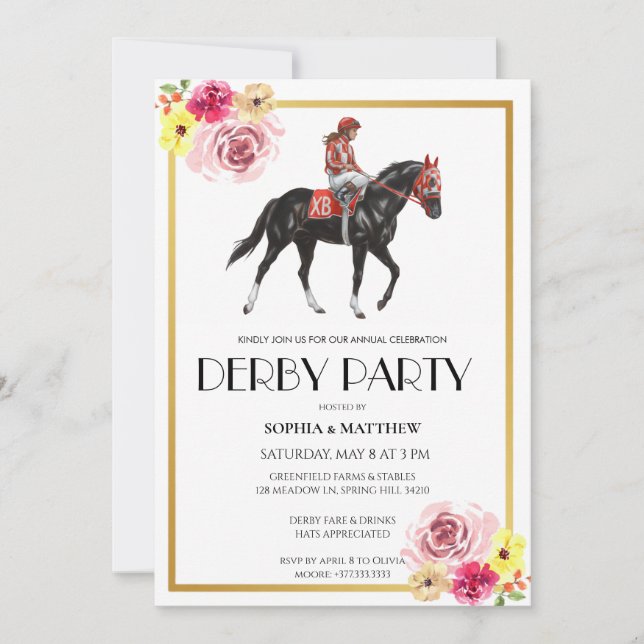 Invitation artistique pour une soirée sur le thème (Devant)