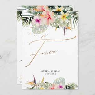 Invitation ArtsApp Tropical Paradise Faux Gold Table Cinq