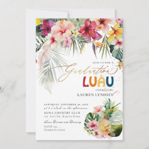 Invitation ArtsApp Tropical Paradise Graduation Luau