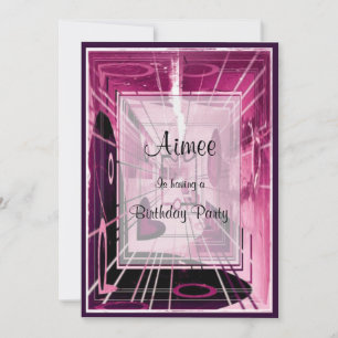 Invitation Ascenseur vers le bas Abstrait