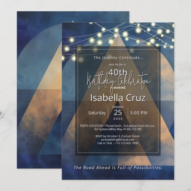 Invitation Ascension Silencieuse | Design Minimaliste (Devant / Derrière)