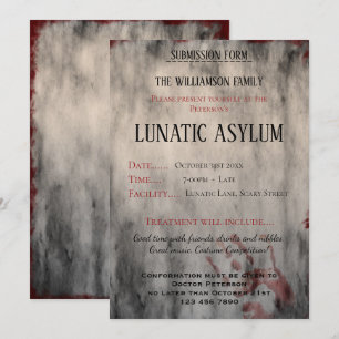 Invitation Asile fol Halloween
