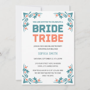 Invitation Assemblée de la Tribu de la Mariée Fête de Bachelo