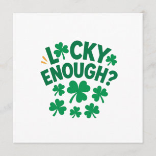 Invitation Assez chanceux ? Joyeux St Patrick 