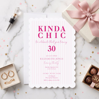 Invitation Assez Chic pour Célébrer un Anniversaire à Rayures