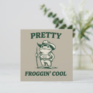 Invitation Assez super cool grenouille crapaud mème amoureux 