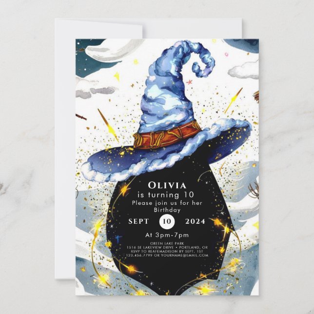 Invitation Assistant Amusement Personnalisé Enfants Anniversa (Devant)