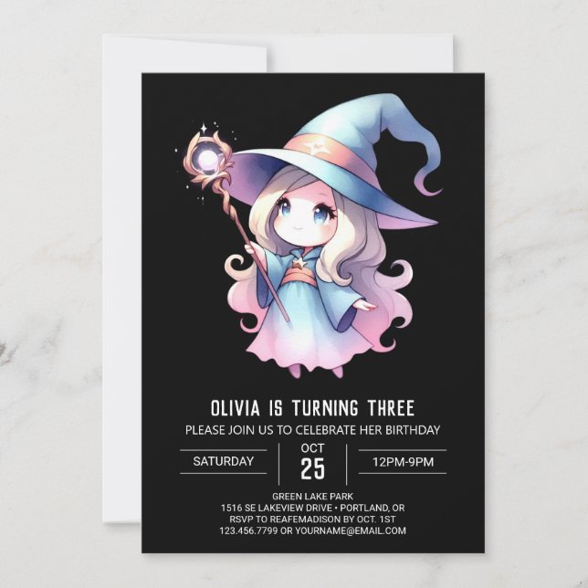 Invitation Assistant Boho adorable Anniversaire (Devant)