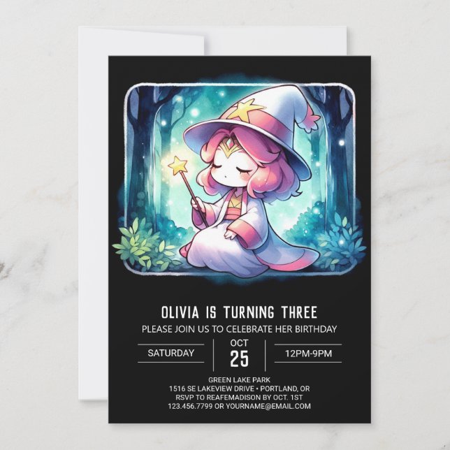 Invitation Assistant Boho Cute Anniversaire (Devant)