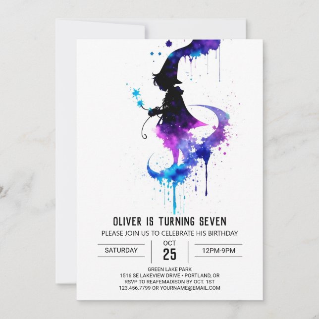Invitation Assistant Chic Whimsical Anniversaire (Devant)