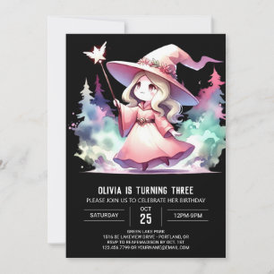 Invitation Assistant Couleur d'eau mignonne Anniversaire