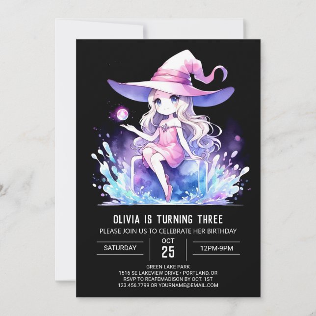 Invitation Assistant Cute Boho Anniversaire (Devant)