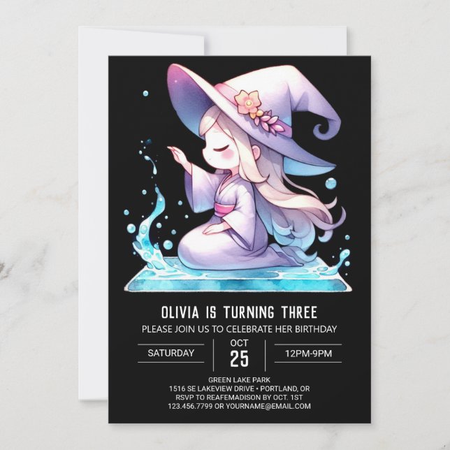 Invitation Assistant de bonheur minimaliste Anniversaire (Devant)