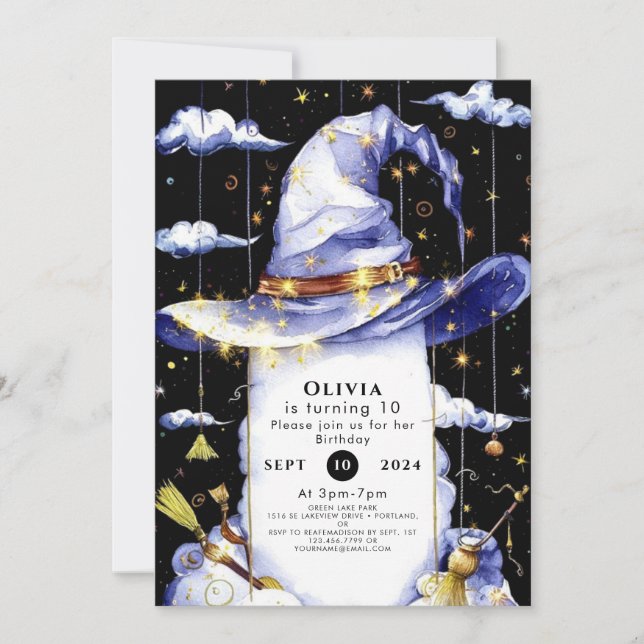 Invitation Assistant de plaisir Whimsical simple Anniversaire (Devant)