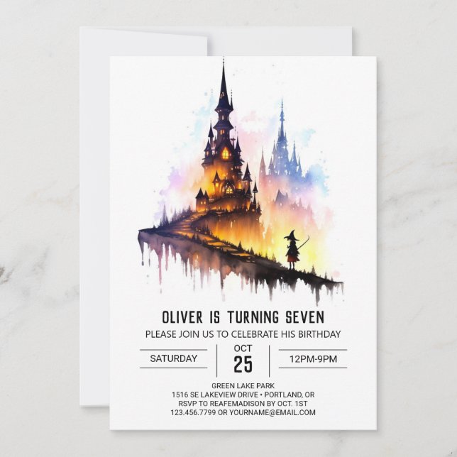 Invitation Assistant Enfants élégants Anniversaire (Devant)
