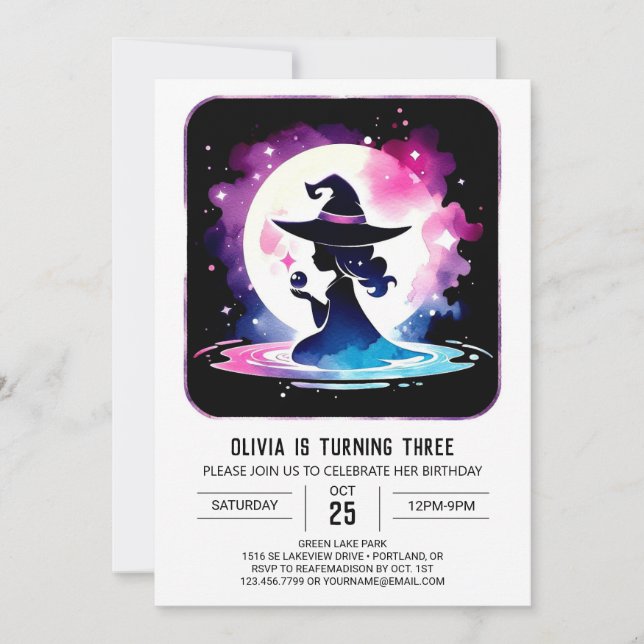 Invitation Assistant Imprimable Whimsical Anniversaire (Devant)