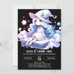 Invitation Assistant Magie imprimable Anniversaire